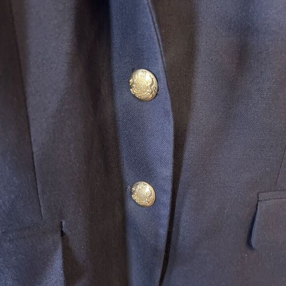 J Crew Blazer Womens 6 Wool Schoolboy Career Classic Nautical Minimalist Blue - Picture 2 of 4